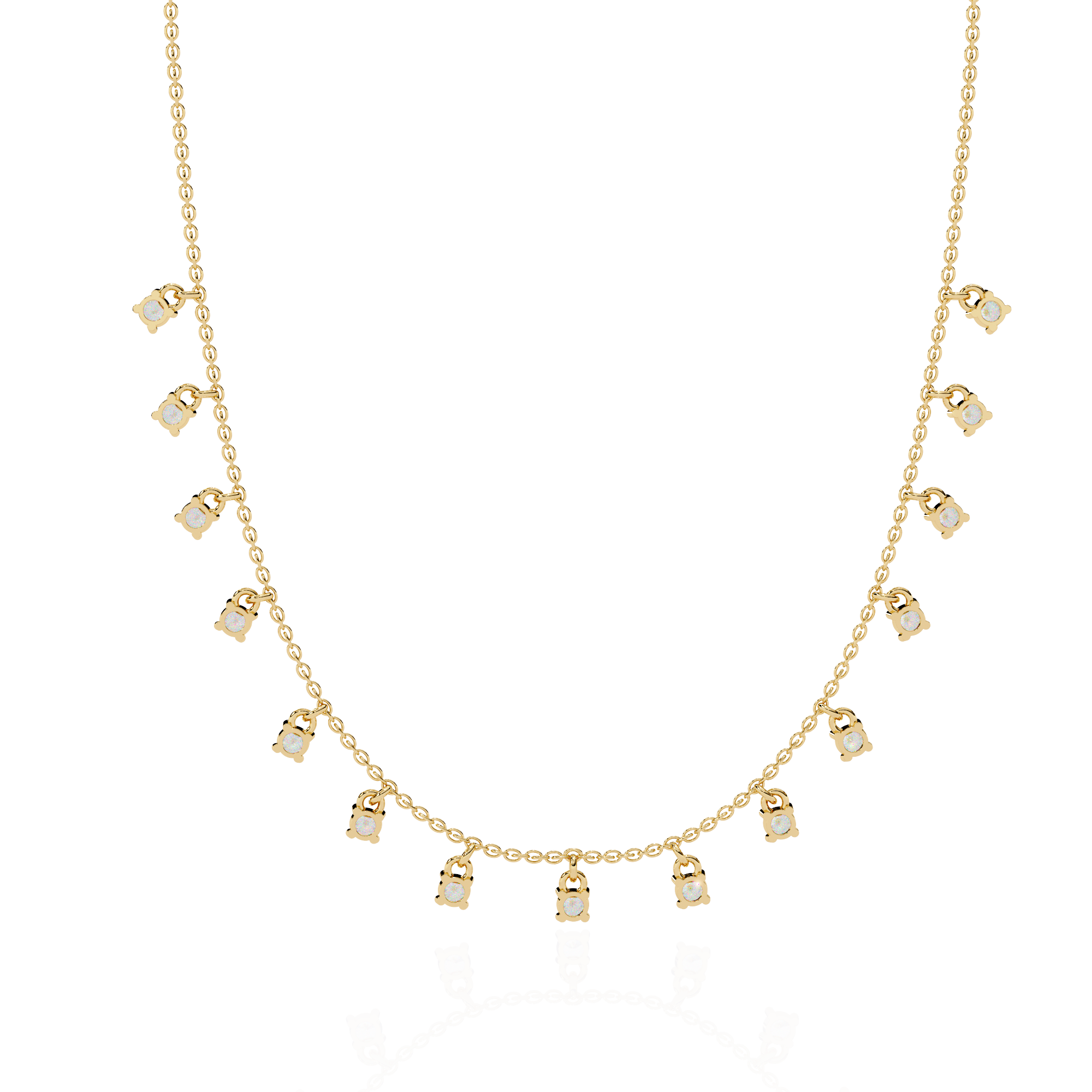 Solitairekart 0.88ct Dangling Natural Diamond Necklace-HI Color, VS-SI Clarity